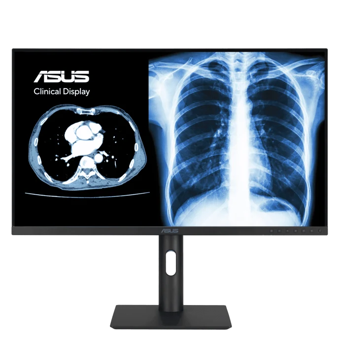 ASUS MH2741A clinical display on its stand, front view at a raised height